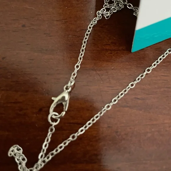 EFFY sapphire blue stone and silver tone chain necklace and earrings set - Picture 2 of 5